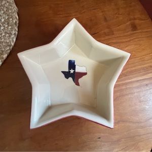 Hartstone Pottery Texas Proud Star Shaped Bowl